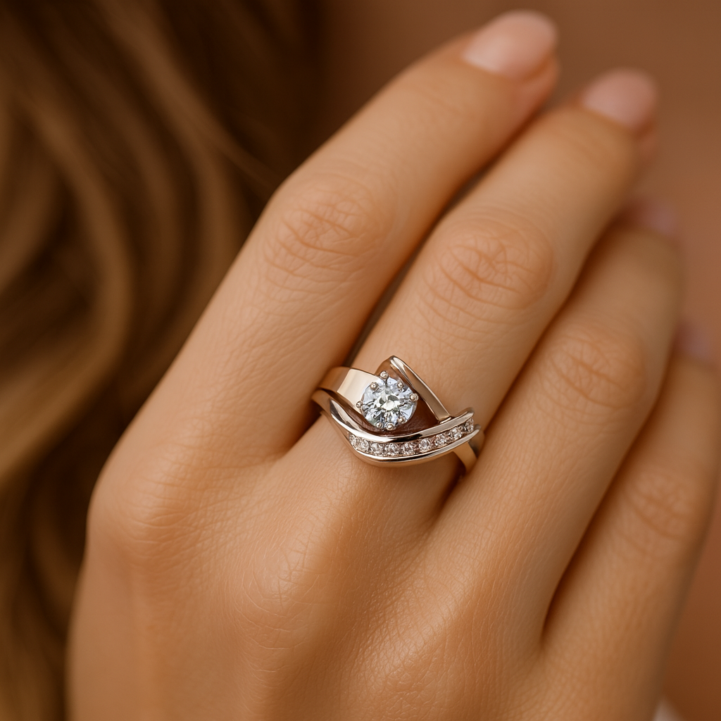 Karla - Inel Vintage din Aur și Argint