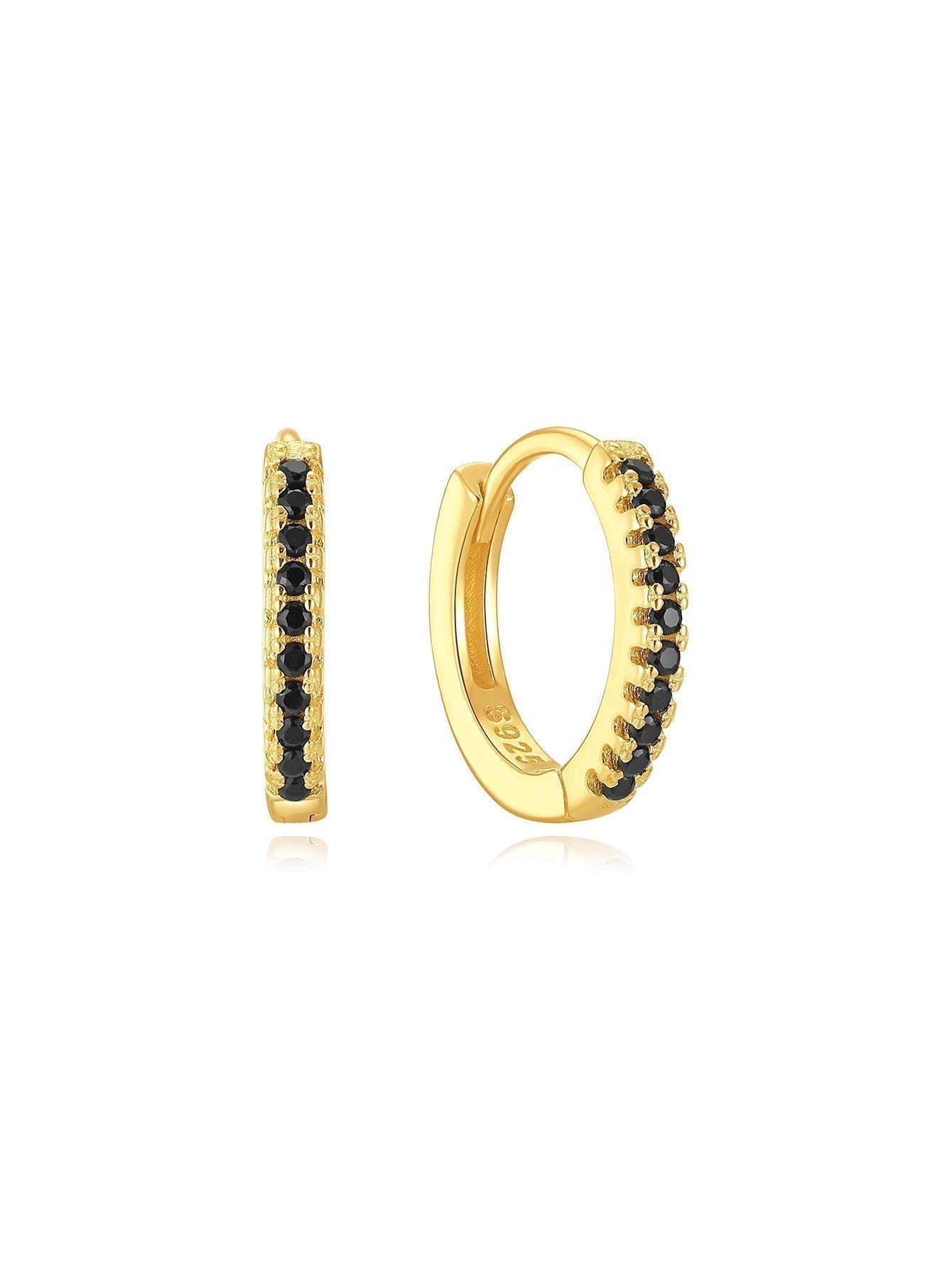 Theresia – Cercei aurii cu curbură moale