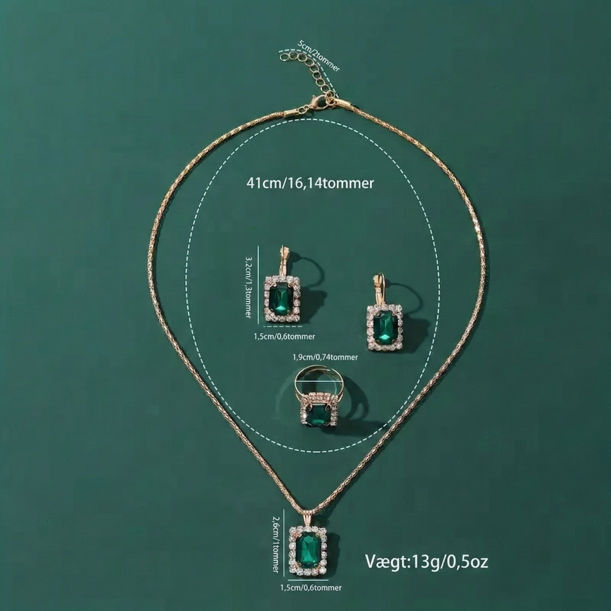 Sylvara Greenveil Set de bijuterii