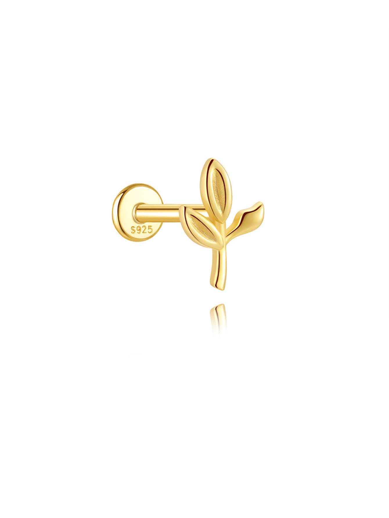 Elisa – Cercei din aur cu accent geometric.