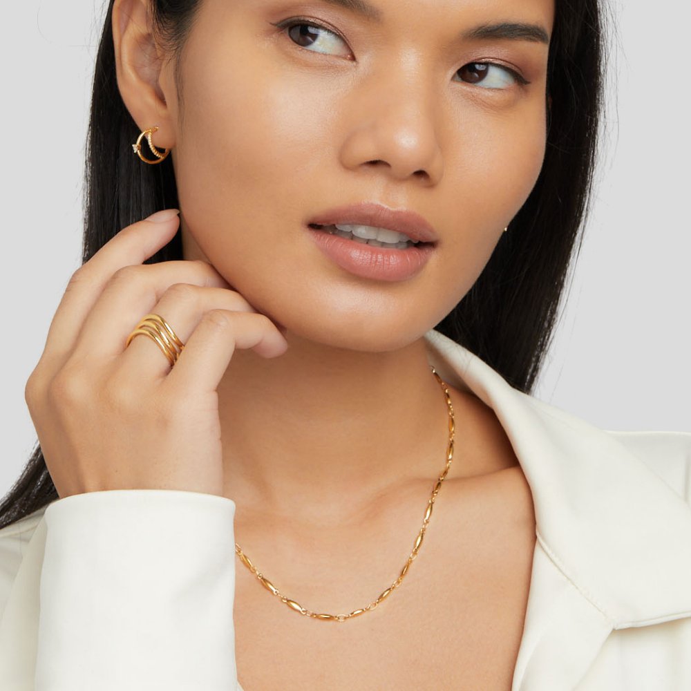 Magdaléna – Colier delicat din aur cu verigi subtile.