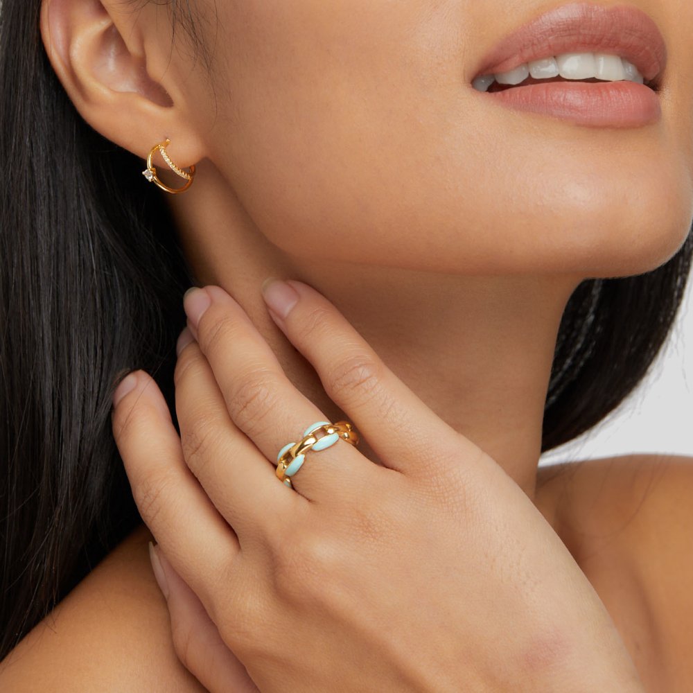 Anneliese – Inel din aur și argint