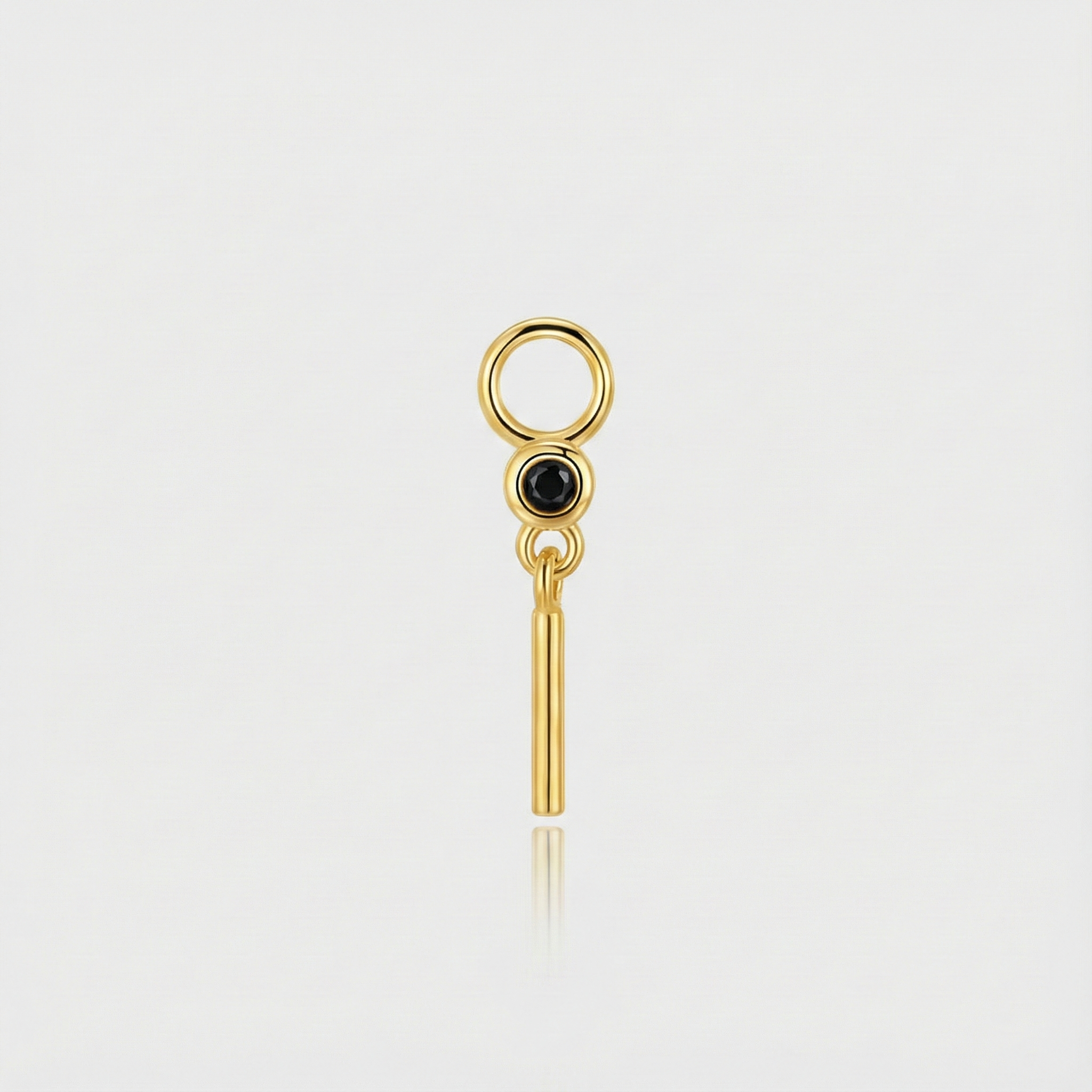 Theresia – Cercei aurii cu curbura moale