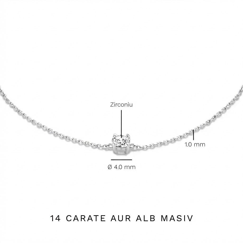 Brățară Klára cu piatră moissanit