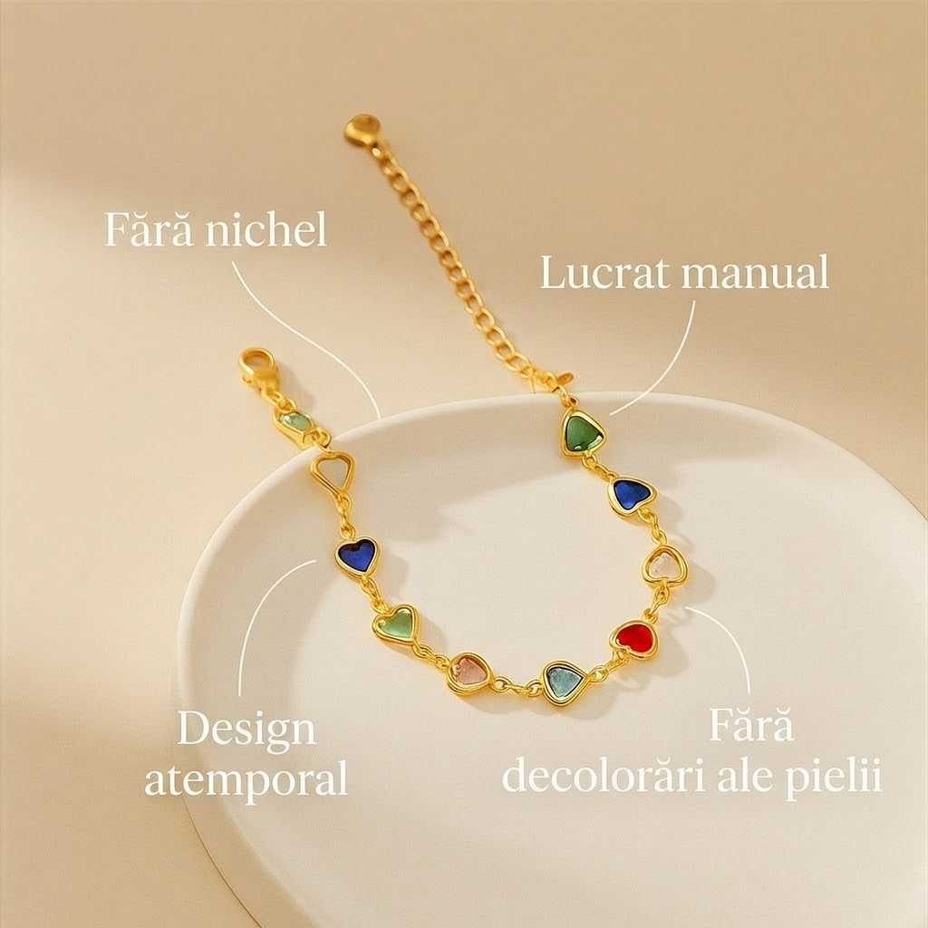 Brățară unică în formă de inimă