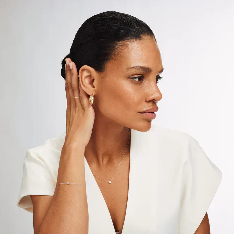 Colier Klára cu piatră de moissanit