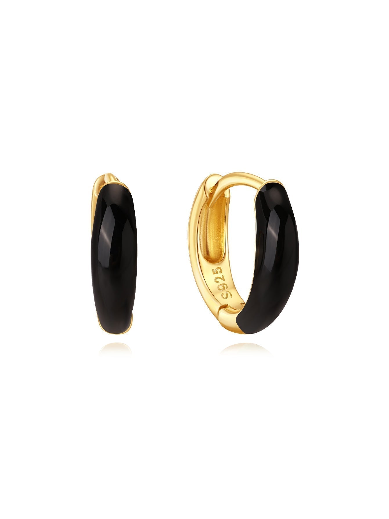 Theresia – Cercei aurii cu curbură moale