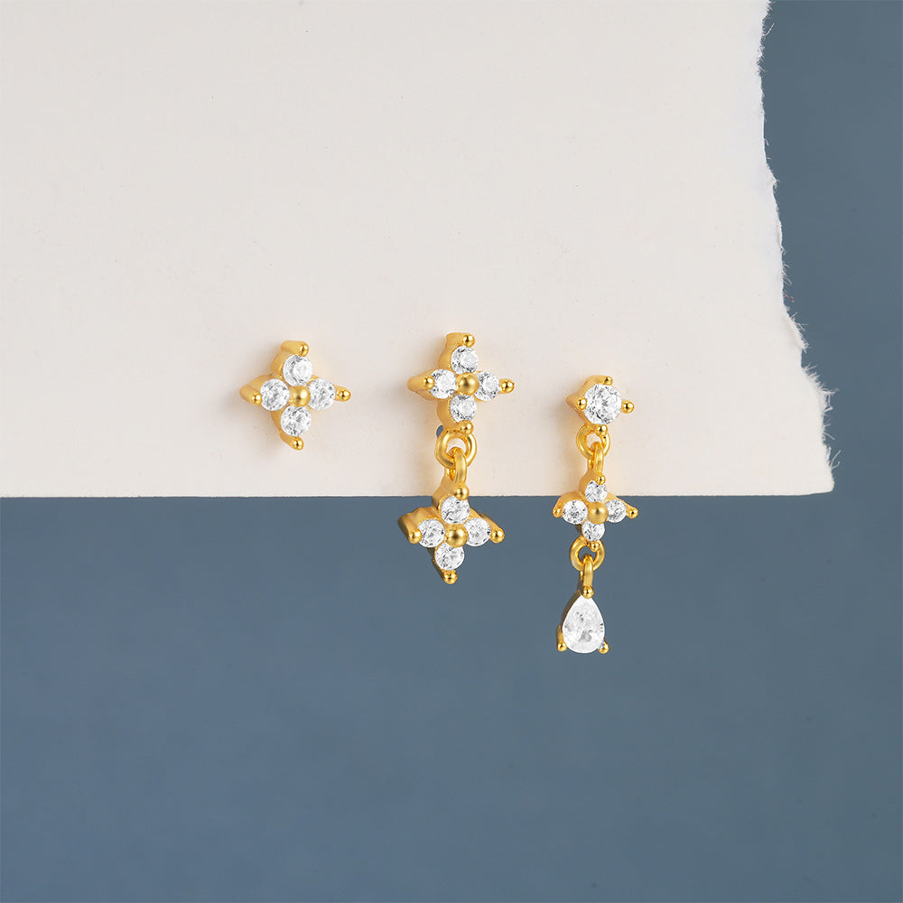 Anika – Cercei din aur cu mișcare subtilă.