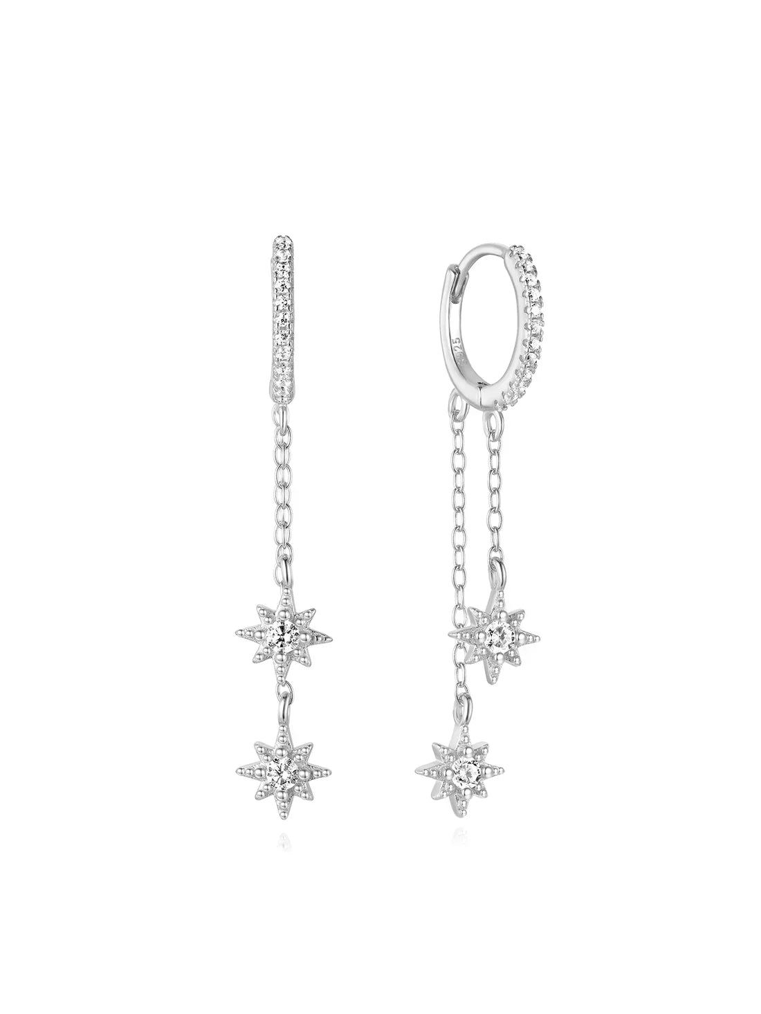 Pavlína – Cercei delicate din aur cu un design modern.