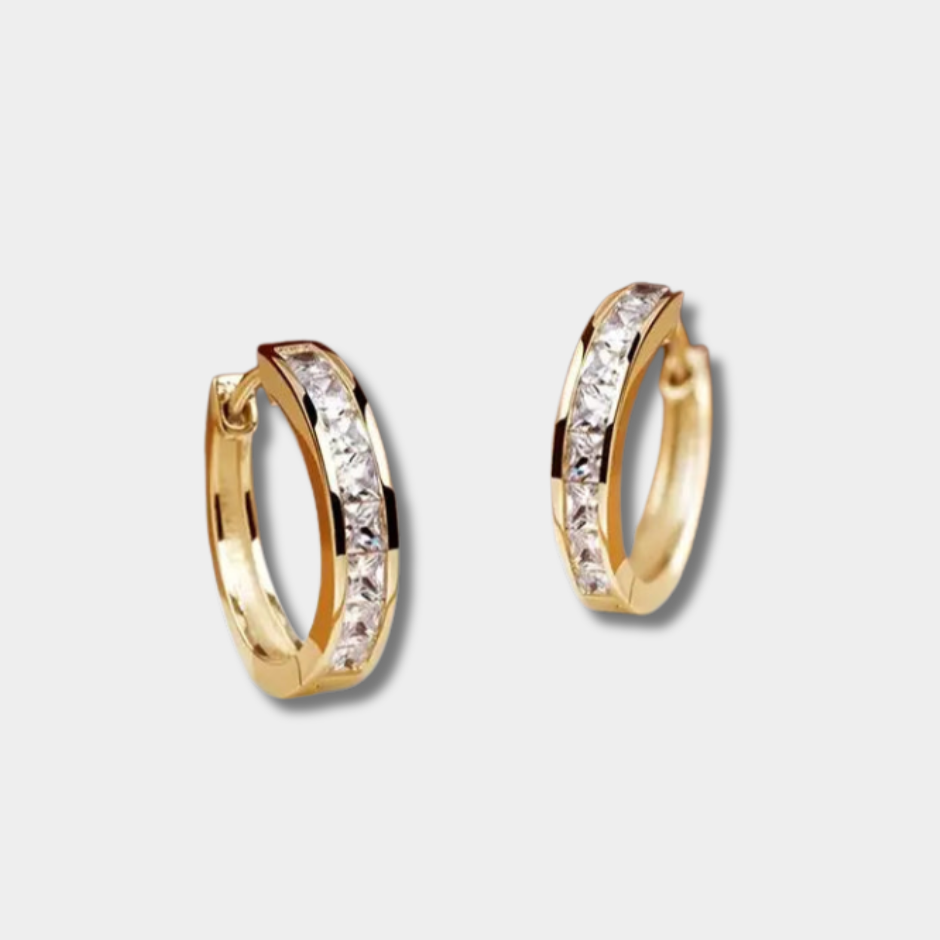 Pavlína - Cercei eleganți din aur cu cristal