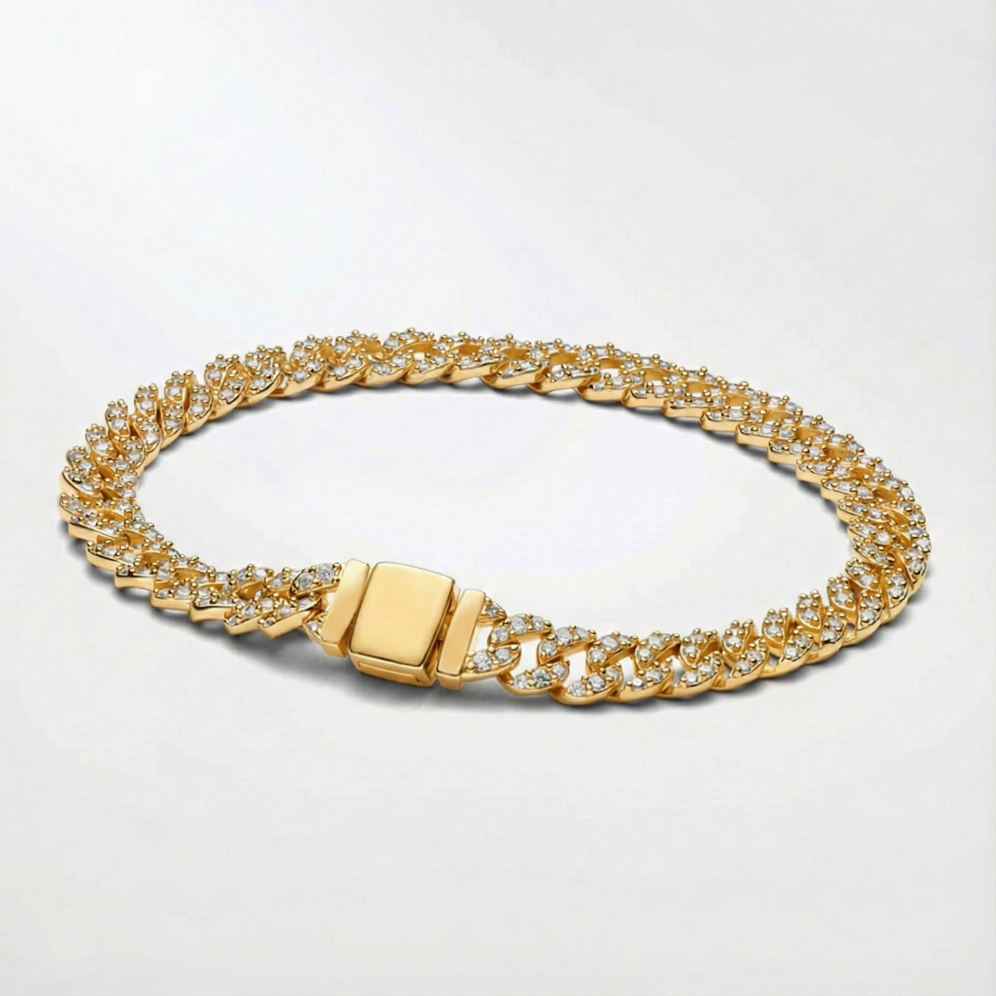 Brățară Cubaneză din Moissanit